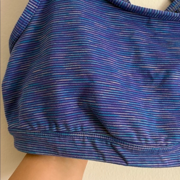 Athleta Women's Blue Strappy Sports Bra Workout Bra Size XL - Picture 3 of 12